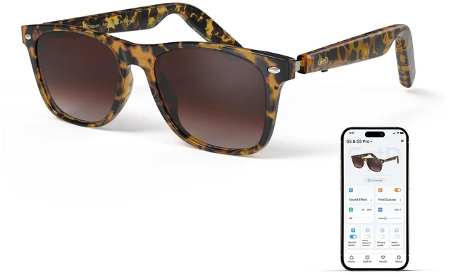 Main image of AI Glasses, Smart Glasses Powered by ChatGPT, Real-Time AI Translation | Polarized lens, AI translation in 145 languages, Handsfree calls, Immersive audio, Holds AI conversations, 11H Playtime