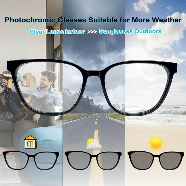 Alt view image 7 of 7 - AI Smart Glasses with Translation, Photochromic Lenses & Bluetooth Audio | Real-Time Translation, AI Voice Assistant, UV/blue light protection, Music & Hands-Free Calling for Men & Women-Black