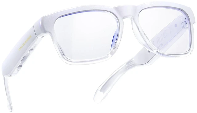 Main image of Open Ear Smart Glasses, UV400 Z87.1 Lightweight Audio Bluetooth Glasses | Up to 10H Playtime, Hands-Free Calling, Music Playback, Voice Control, Blue Light Blocking Lens, Unisex for Daily & Outdoor