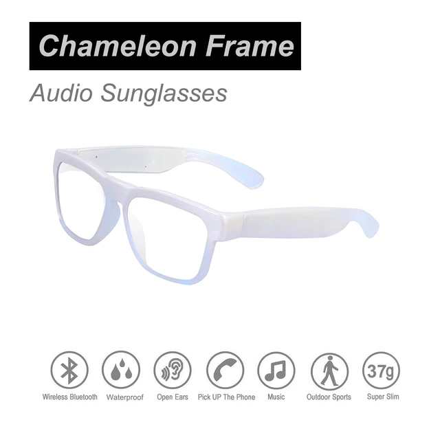Alt view image 4 of 6 - Open Ear Smart Glasses, UV400 Z87.1 Lightweight Audio Bluetooth Glasses | Up to 10H Playtime, Hands-Free Calling, Music Playback, Voice Control, Blue Light Blocking Lens, Unisex for Daily & Outdoor