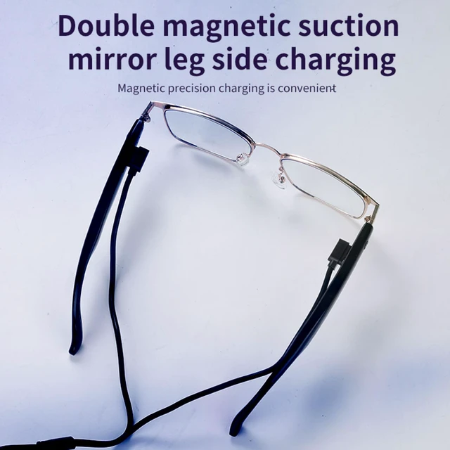 Alt view image 5 of 7 - Bluetooth Smart Glasses for Men Women, Photochromic Lenses-Gold | Audio Glasses with Open-Ear Speakers, Magnetic Charging, IP65 Waterproof, Bluetooth sunglasses for Cycling Working Traveling