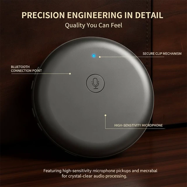 Alt view image 6 of 7 - AI Translator, 100+ Languages Real-Time Practice Companion | Pronunciation & Grammar Feedback, Instant Translation Support, Compact Wearable Design for Learning, Work & Travel