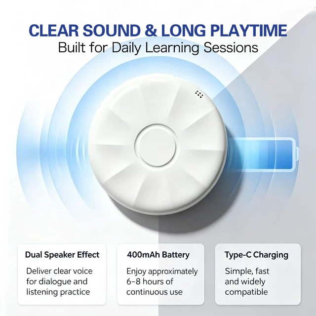 Alt view image 6 of 6 - AI-Smart Wearable Translator that Supports Translation in 165 Languages, with no Subscription fees Ever; Language Translator Device; Foreign Language Practice Companion