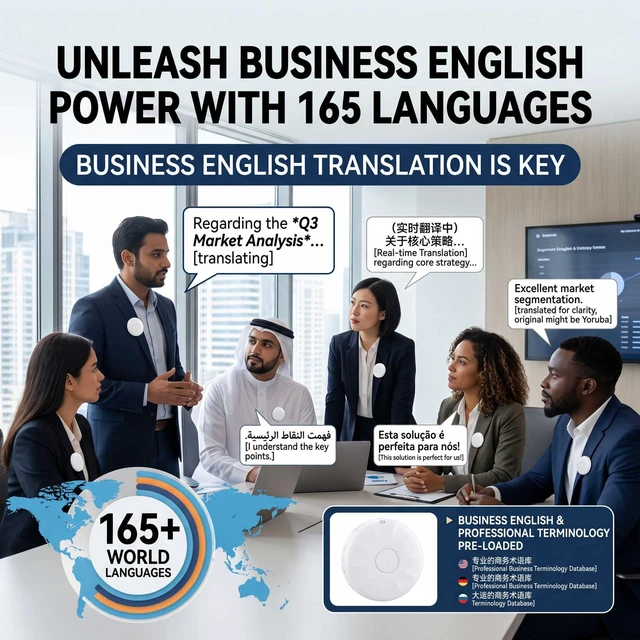 Alt view image 5 of 6 - AI-Smart Wearable Translator that Supports Translation in 165 Languages, with no Subscription fees Ever; Language Translator Device; Foreign Language Practice Companion