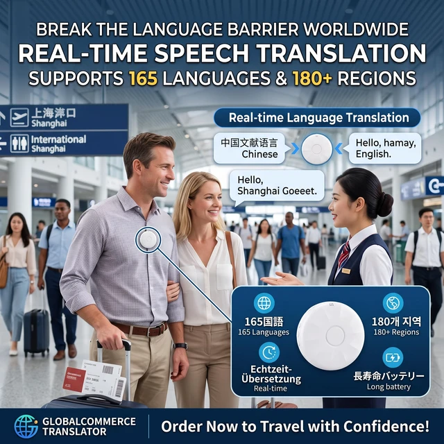 Alt view image 4 of 6 - AI-Smart Wearable Translator that Supports Translation in 165 Languages, with no Subscription fees Ever; Language Translator Device; Foreign Language Practice Companion