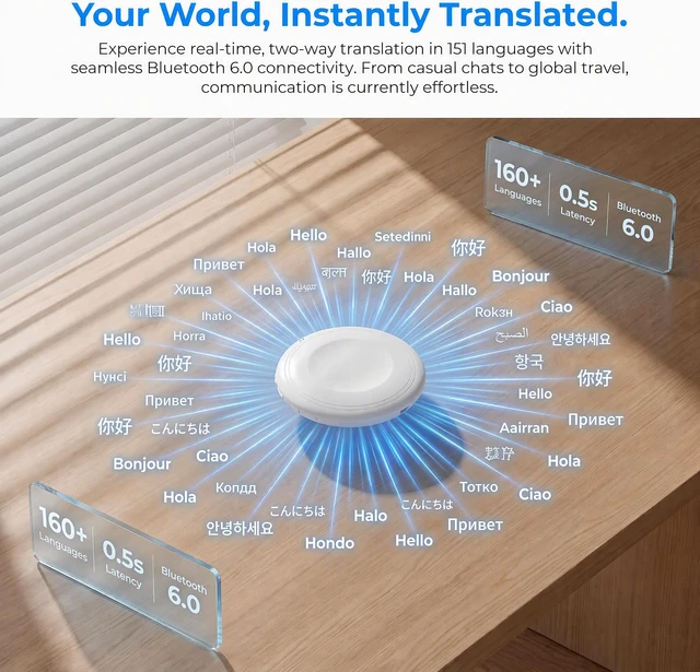 Alt view image 2 of 6 - AI Translator Language Translator Device Spanish & English Practice Companion Supports 160+ Languages,traductor de idiomas portatil,Travel Essentials traductor de idiomas portatil