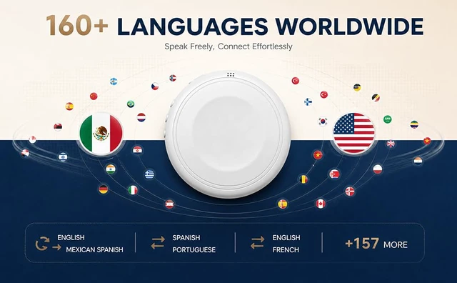 Alt view image 4 of 7 - Wearable Translator, Language Translator, Language Translator Device, Capable of translating 165 LanguagesForeign Language Practice