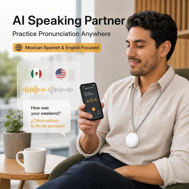 Alt view image 5 of 7 - Wearable Translator, Language Translator, Language Translator Device, Capable of translating 165 LanguagesForeign Language Practice