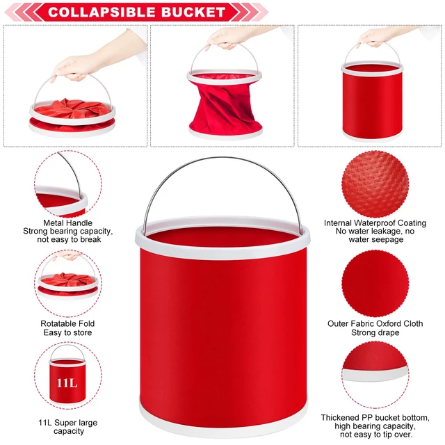 Alt view image 4 of 7 - 41Pcs Car Wash Cleaning Kit with High Power Handheld Vacuum Windshield Cleaning Tool Collapsible Bucket Detailing Brushes Tire Brush Towels Complete Detailing Set for Car