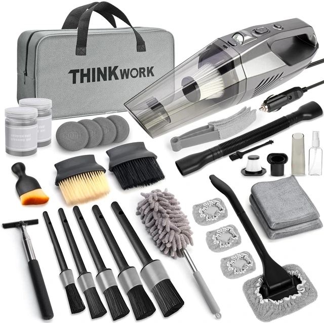 Main image of Car Cleaning Kit with High Power Vacuum,31PCS Car Detailing Kit | Complete Corded Vacuum Kit, 10PCS Detailing Brushes, Storage Bag, Car Cleaning Supplies for Gift, Car Accessories for Women
