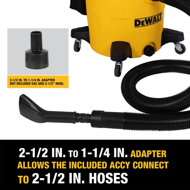 Alt view image 5 of 7 - 8-Piece Car Detailing Vacuum Hose Accessory Kit, DXVA13-0801 | Compatible with Most Wet and Dry Shop Vacuum, Shop Vac Attachments for Efficient Cleaning