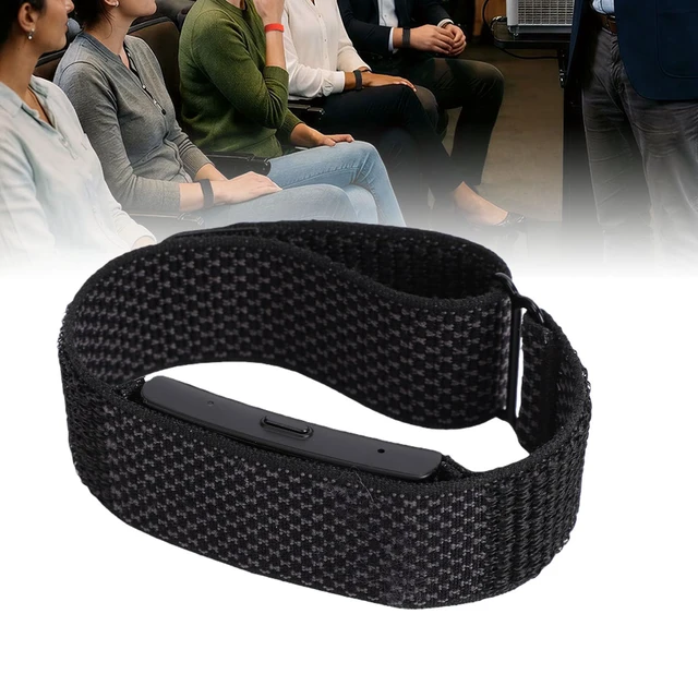Alt view image 6 of 7 - Smart Bracelet AI Voice Recorder IP67 Water Proof Sports Bracelet (Black)