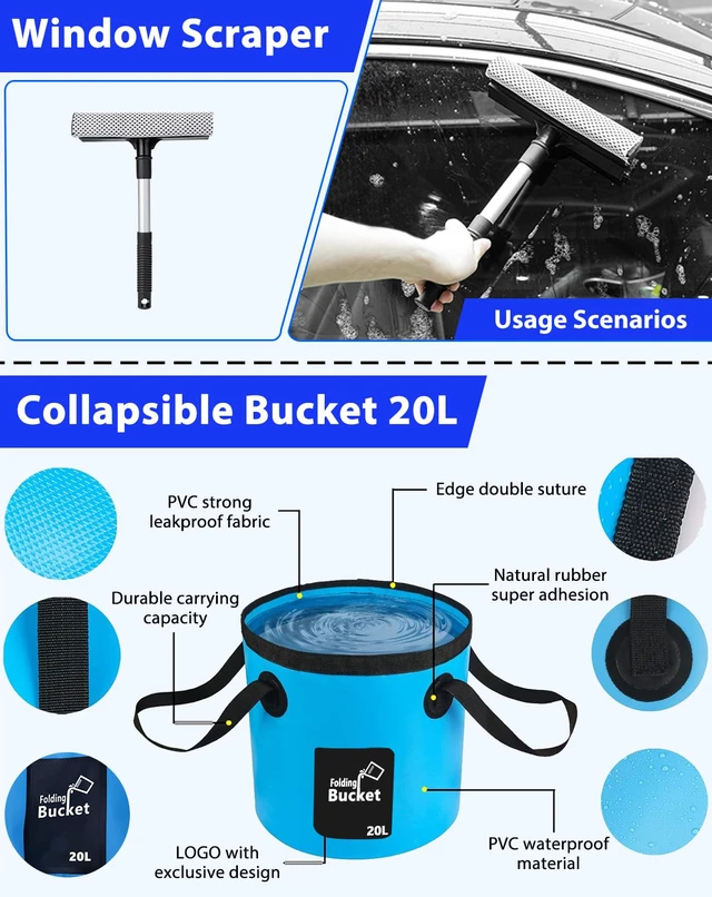 Alt view image 6 of 7 - Car Detailing Kit with Foam Gun & Vacuum, 41Pcs Car Cleaning Supplies