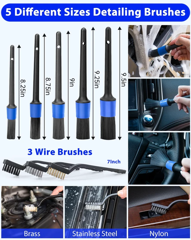 Alt view image 7 of 7 - Car Detailing Kit with Foam Gun & Vacuum, 41Pcs Car Cleaning Supplies