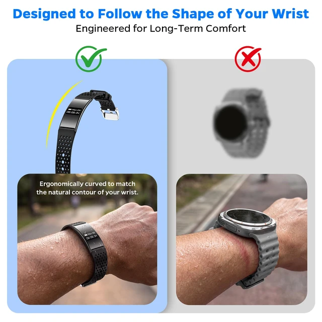 Alt view image 2 of 7 - Smart Fitness Tracker Bracelet for Women & Men with Sleep Monitoring | 24/7 Heart Rate & Blood Oxygen Monitor, Activity Tracker with 7-Day Battery, Step Counter, Fitness Watch for Android & iPhone