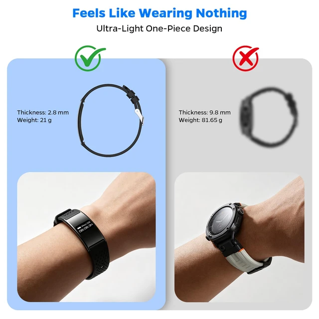 Alt view image 3 of 7 - Smart Fitness Tracker Bracelet for Women & Men with Sleep Monitoring | 24/7 Heart Rate & Blood Oxygen Monitor, Activity Tracker with 7-Day Battery, Step Counter, Fitness Watch for Android & iPhone