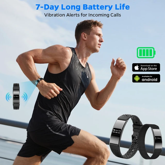Alt view image 7 of 7 - Smart Fitness Tracker Bracelet for Women & Men with Sleep Monitoring | 24/7 Heart Rate & Blood Oxygen Monitor, Activity Tracker with 7-Day Battery, Step Counter, Fitness Watch for Android & iPhone