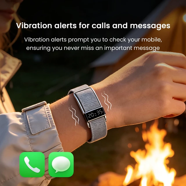 Alt view image 5 of 7 - Smart Bracelet for Men Women Health Band Activity Fitness Tracker | Mini Screen, IP68 Waterproof, Heart Rate, Sleep Monitor, Multiple Sports Mode, Step Counter, Smart Wristband with 2 Straps