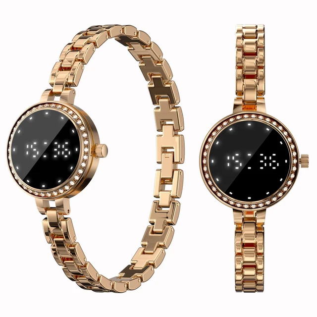 Main image of Smart Bracelet for Women Elegant Fitness Tracker Fitness Bracelet with Heart Rate Monitor Sleep Tracker for Android iOS Rosegold