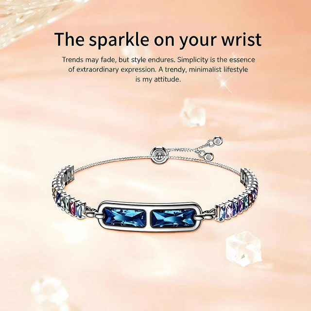 Alt view image 2 of 7 - Smart Bracelet for Women,Jewelry Fitness Tracker,IP68 Waterproof | Fashion Wristband with Multiple Sport Modes Android iOS