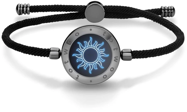 Main image of Single Long Distance Touch Bracelets for Couples, Smart Light & Vibration Love Jewelry, Long Distance Gifts for Him Her Women Men, One-to-One Bluetooth Pairing via App