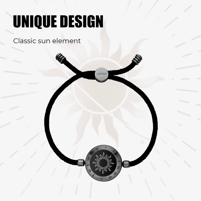 Alt view image 4 of 6 - Single Long Distance Touch Bracelets for Couples, Smart Light & Vibration Love Jewelry, Long Distance Gifts for Him Her Women Men, One-to-One Bluetooth Pairing via App