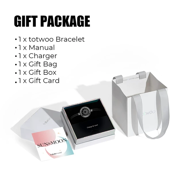 Alt view image 6 of 6 - Single Long Distance Touch Bracelets for Couples, Smart Light & Vibration Love Jewelry, Long Distance Gifts for Him Her Women Men, One-to-One Bluetooth Pairing via App