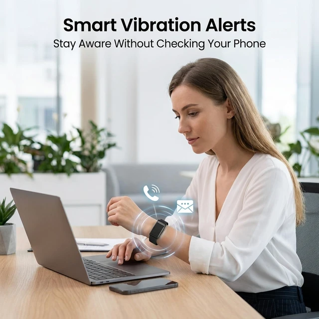 Alt view image 6 of 7 - Smart Band Smart Bracelet Fitness Tracker for Women Men Health Arm Band Tracker with Heart Rate Sleep Monitor NFC Android iOS Midnight