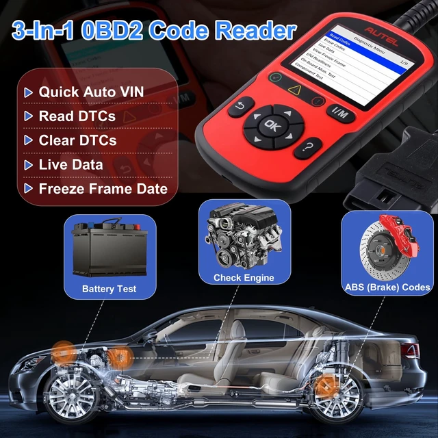 Alt view image 4 of 7 - AL549 OBD2 Scanner Code Reader with ABS Diagnostic & Battery Test | Enhanced Check & Reset Engine Fault Code, Live Data, Freeze Frame, CAN Car Diagnostic Scan Tool for All OBDII Car After 1996