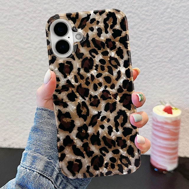 Alt view image 2 of 7 - Compatible with iPhone 16 Case,Luxury Sparkle Translucent Clear Vintage Leopard Print Soft Silicone Cover for Girls Women Protective Phone Case for iPhone 16 6.1 inch Cheetah