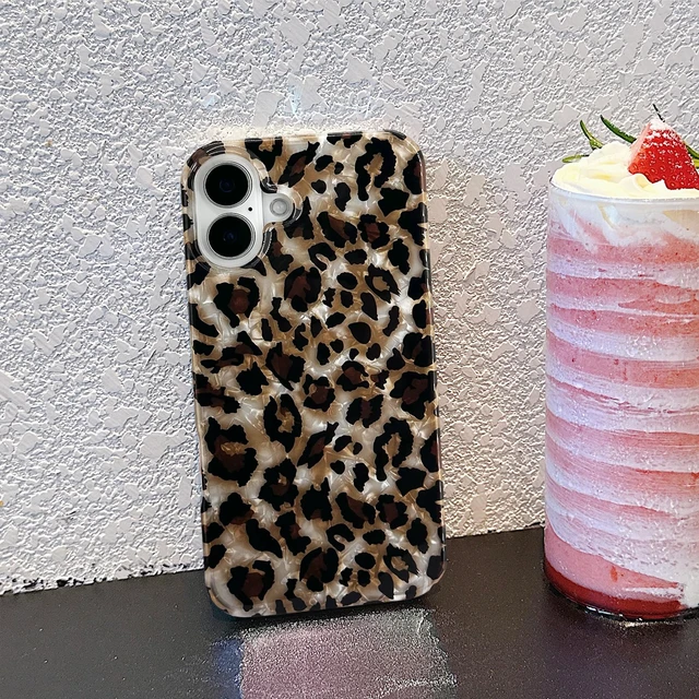 Alt view image 6 of 7 - Compatible with iPhone 16 Case,Luxury Sparkle Translucent Clear Vintage Leopard Print Soft Silicone Cover for Girls Women Protective Phone Case for iPhone 16 6.1 inch Cheetah