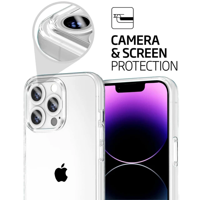 Alt view image 4 of 5 - Phone Case Compatible with iPhone 14 Pro Max, Clear Case Shockproof Protective Bumper Slim Cover for 6.7 Inch