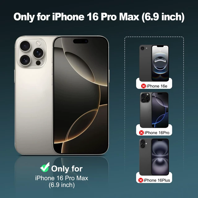 Alt view image 2 of 7 - Phone Case Compatible with iPhone 16 Pro Max, Black Case Anti-Fingerprint Protective Bumper Matte Cover for 6.9 Inch