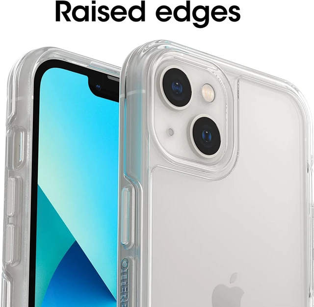 Alt view image 5 of 7 - iPhone 13 (Only) - Symmetry Clear Series Case - Clear - Ultra-Sleek - Wireless Charging Compatible - Raised Edges Protect Camera & Screen - Non-Retail Packaging
