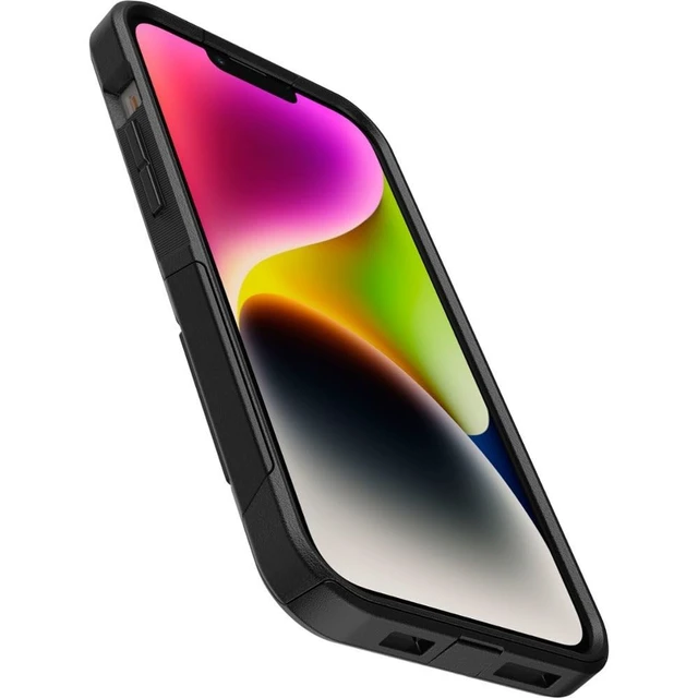 Alt view image 4 of 7 - Commuter Slim Case Compatible with iPhone 14 Plus (NOT 14/Pro/Pro Max) Dual-Layer Defense - Non-Retail Packaging - Black