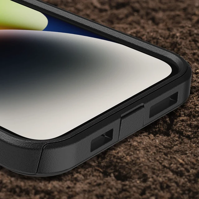 Alt view image 6 of 7 - Commuter Slim Case Compatible with iPhone 14 Plus (NOT 14/Pro/Pro Max) Dual-Layer Defense - Non-Retail Packaging - Black