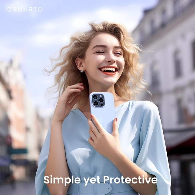 Alt view image 6 of 6 - Compatible with iPhone 15 Pro Case 6.1", Liquid Silicone 3 Layers Full Covered Soft Gel Rubber Cover, Shockproof Protective Slim Phone Case with Anti-Scratch Microfiber Lining-Baby Blue