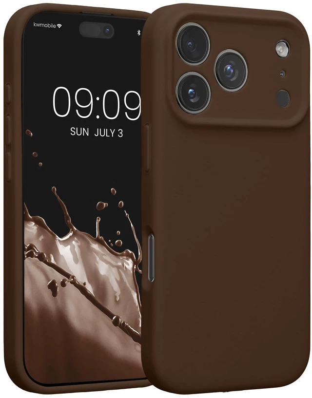 Main image of Case Compatible with Apple iPhone 17 Pro Case - Slim TPU Silicone Phone Cover - Soft Touch Finish - Chocolate
