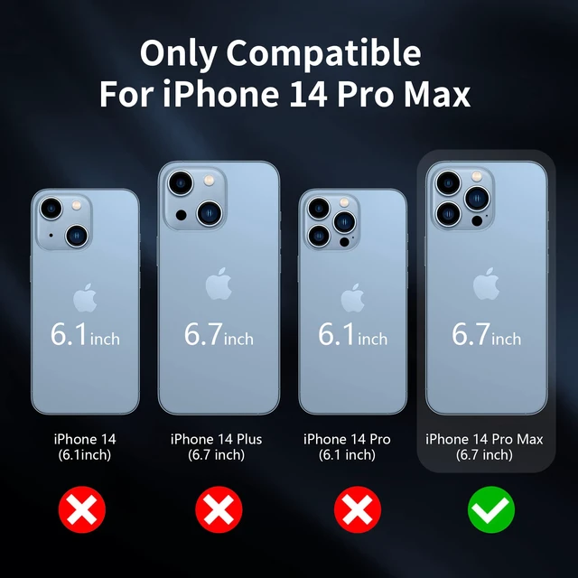 Alt view image 5 of 7 - Case Compatible with iPhone 14 Pro Max, Heavy Duty Protective Black Phone Case, Full Body Shockproof Durable Silicone Rubber with Hard PC Rugged Sturdy Phone Cover for 14 Pro Max 6.7 Inch. (Black)