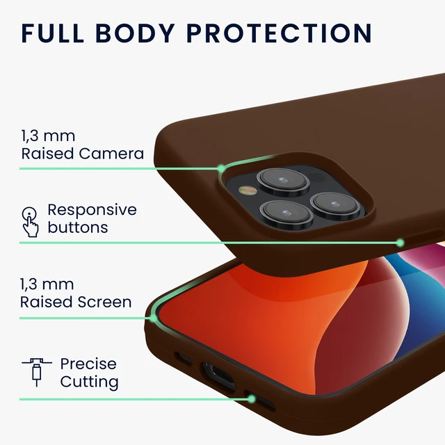 Alt view image 4 of 7 - Case Compatible with iPhone 15 Pro Max Case - Slim Soft TPU Silicone Cover - Chocolate