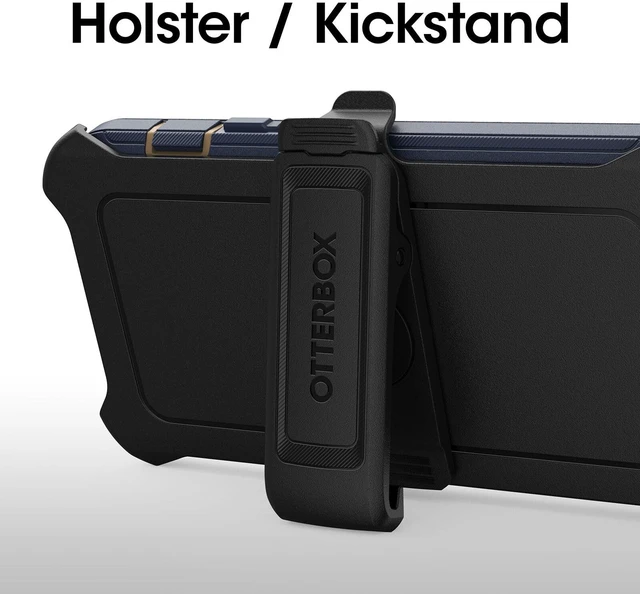 Alt view image 6 of 7 - iPhone 14 & iPhone 13 (Only) - Defender Series Case - Blue Suede Shoes - Rugged & Durable - with Port Protection - Holster Clip Included - Non-Retail Packaging