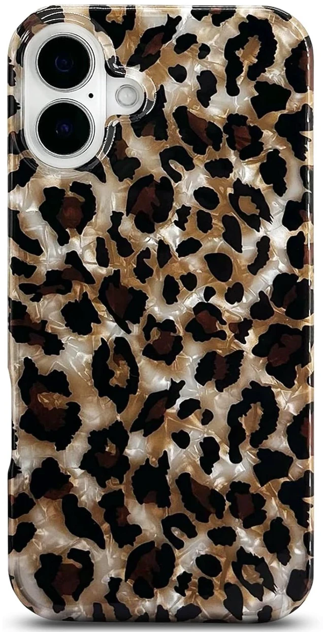 Main image of Compatible with iPhone 16 Plus Case,Luxury Sparkle Translucent Clear Vintage Leopard Print Soft Silicone Cover for Girls Women Protective Phone Case for iPhone 16 Plus 6.7 inch Cheetah