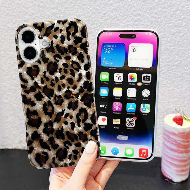 Alt view image 4 of 7 - Compatible with iPhone 16 Plus Case,Luxury Sparkle Translucent Clear Vintage Leopard Print Soft Silicone Cover for Girls Women Protective Phone Case for iPhone 16 Plus 6.7 inch Cheetah