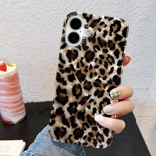 Alt view image 3 of 7 - Compatible with iPhone 16 Plus Case,Luxury Sparkle Translucent Clear Vintage Leopard Print Soft Silicone Cover for Girls Women Protective Phone Case for iPhone 16 Plus 6.7 inch Cheetah