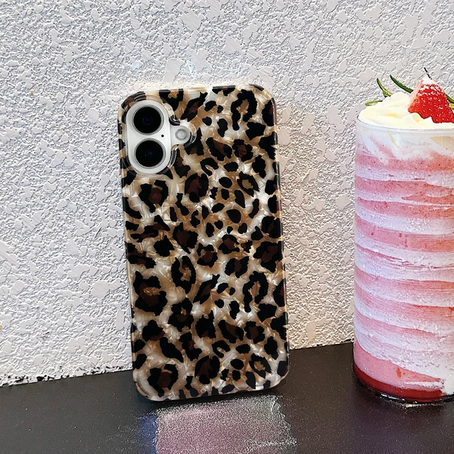 Alt view image 6 of 7 - Compatible with iPhone 16 Plus Case,Luxury Sparkle Translucent Clear Vintage Leopard Print Soft Silicone Cover for Girls Women Protective Phone Case for iPhone 16 Plus 6.7 inch Cheetah