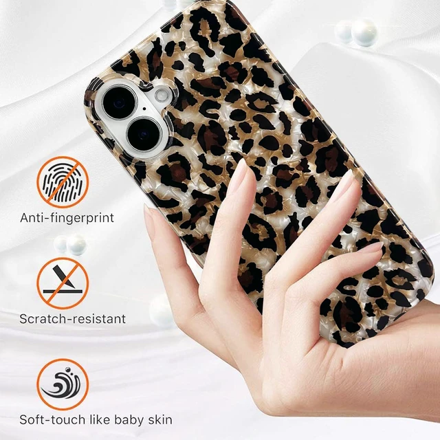 Alt view image 7 of 7 - Compatible with iPhone 16 Plus Case,Luxury Sparkle Translucent Clear Vintage Leopard Print Soft Silicone Cover for Girls Women Protective Phone Case for iPhone 16 Plus 6.7 inch Cheetah