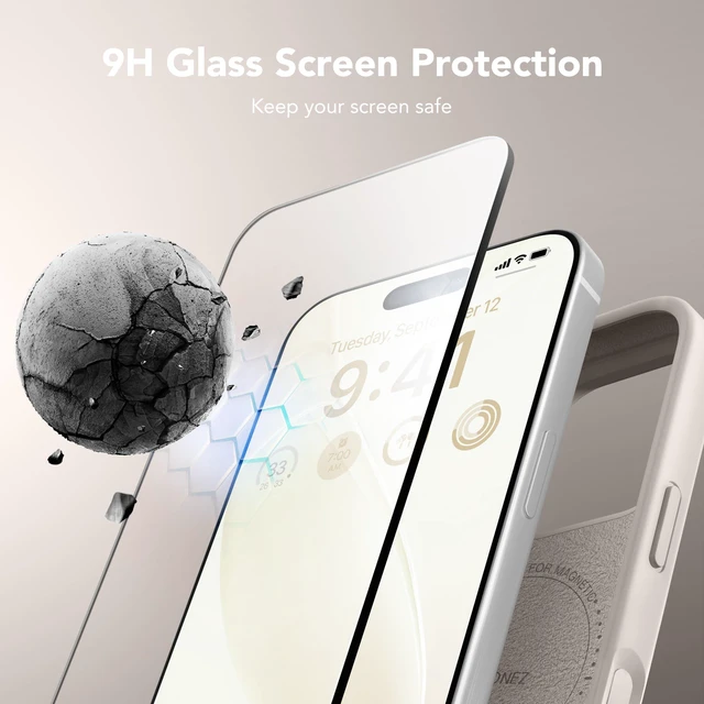Alt view image 4 of 7 - Magnetic for iPhone 16 Pro Case, Silicone Cover Stone | Compatible with MagSafe, Camera Button & Screen Protector, Microfiber Lining, 3 Layers Soft Gel Rubber Shockproof Slim 6.3"