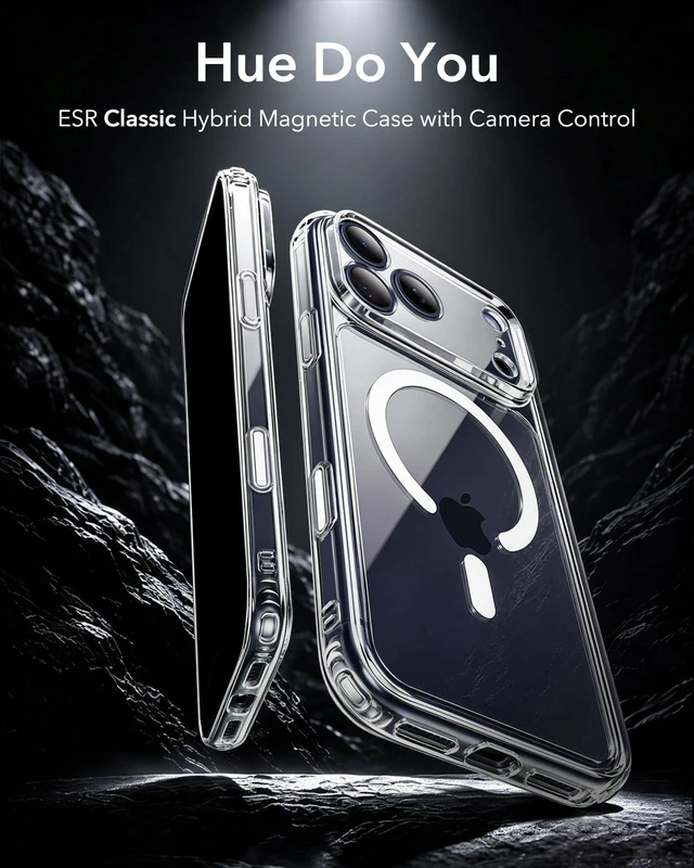 Alt view image 2 of 7 - for iPhone 17 Pro Case for MagSafe, Camera Control, Clear | Anti-Yellowing, Ultra Slim, 3X Military-Grade Drop Protection, Magnetic Phone Case, Impact Absorbing