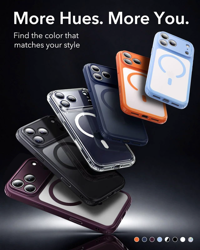 Alt view image 7 of 7 - for iPhone 17 Pro Case for MagSafe, Camera Control, Clear | Anti-Yellowing, Ultra Slim, 3X Military-Grade Drop Protection, Magnetic Phone Case, Impact Absorbing