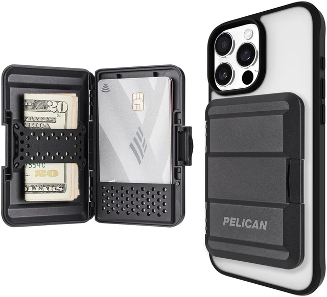 Main image of MagSafe Wallet for iPhone - Slim Magnetic Phone Wallet - Black | Heavy Duty MIL-STD Snap-On Magnetic Card Holder - Detachable Hard MagSafe Wallet for iPhone 17 Pro Max/16/15/14/13/Pixel 10
